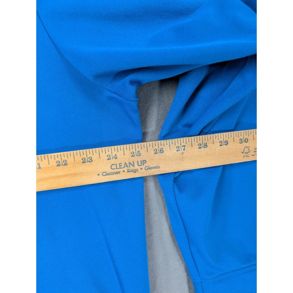 The North Face Mens Blue Logo Pullover Hoodie Sweatshirt XL